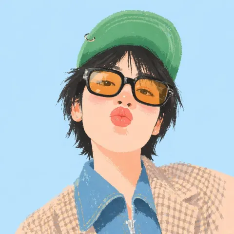 Naive Digital Selfie Avatar Illustration