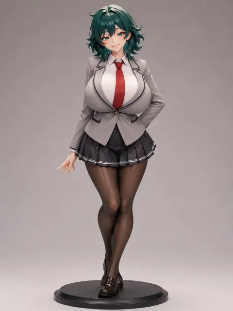 Premium Anime Figurine Studio Render