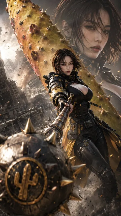 Apocalyptic Warrior Action Poster