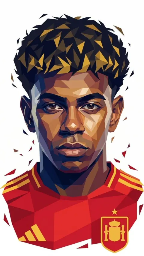 Geometric Low-Poly Portrait Art