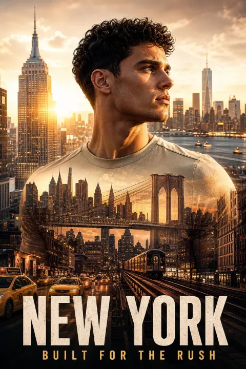 NYC Double Exposure Poster