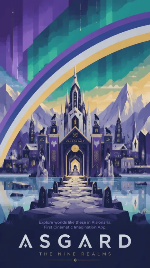 Asgard Vintage Travel Poster