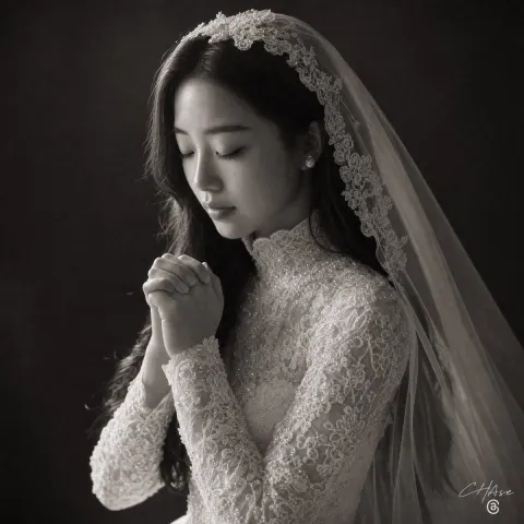 Faceless Bride Fine Art Portrait