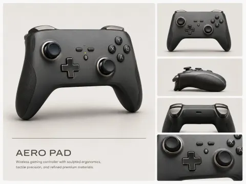Premium Wireless Game Controller Design