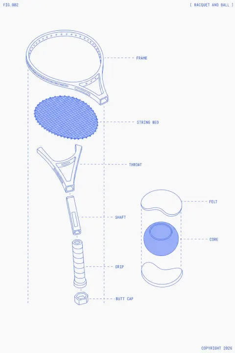 Tennis Racquet Blueprint