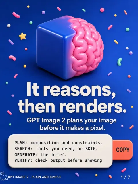 Think Before Render Poster