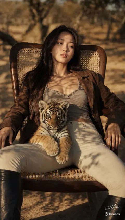 Vintage Safari Tiger Cub Editorial