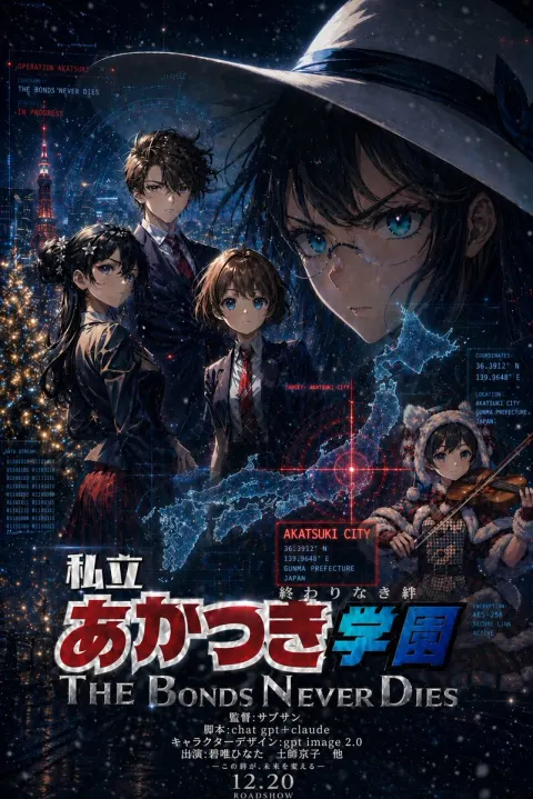 Akatsuki City Anime Mystery Poster