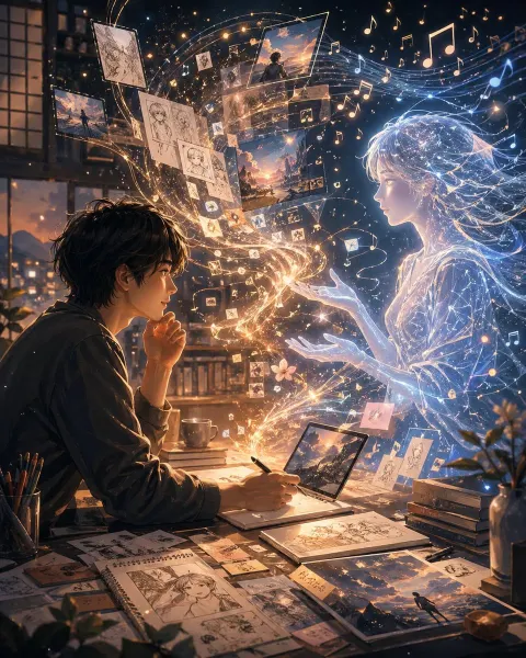 Artist And Ethereal Muse