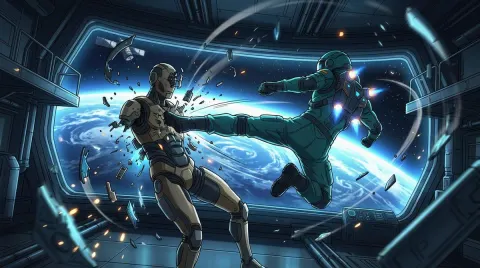 Orbital Station Combat Clash