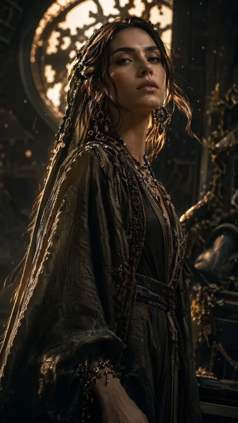 Cinematic Haute Couture Portrait