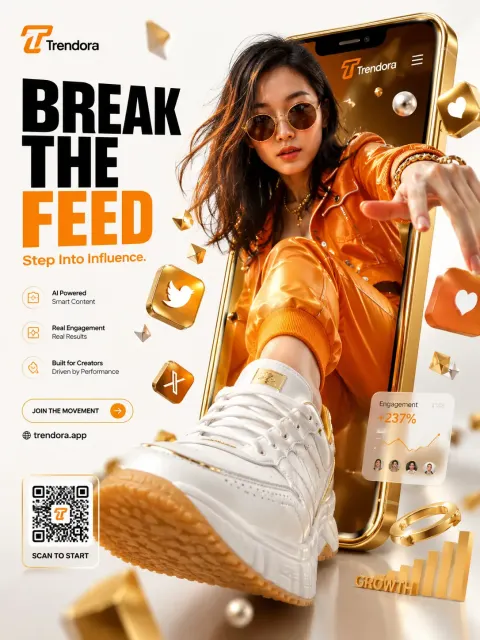 Golden Phone Fashion Burst