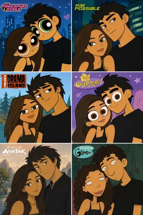 2000s Cartoon Style Selfie Transformation