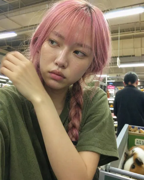 Candid Supermarket Selfie 2014 Style
