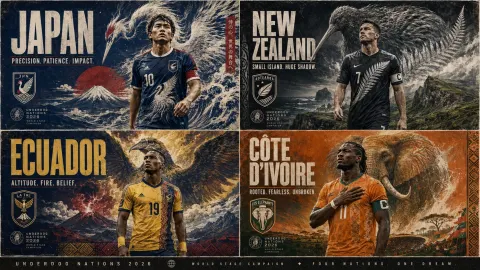 World Cup Dark Horse Mythic Posters