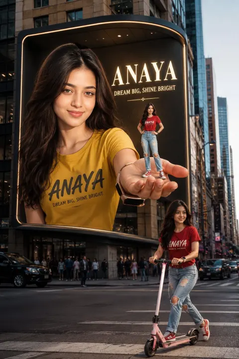 Giant 3D Billboard Illusion
