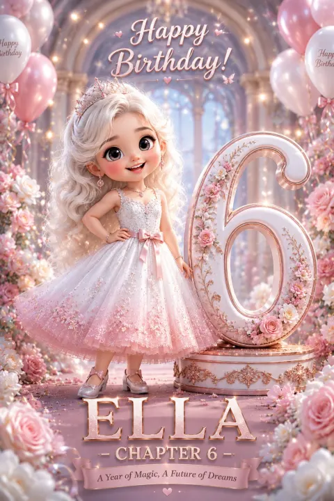 Dreamy Chibi Birthday Poster