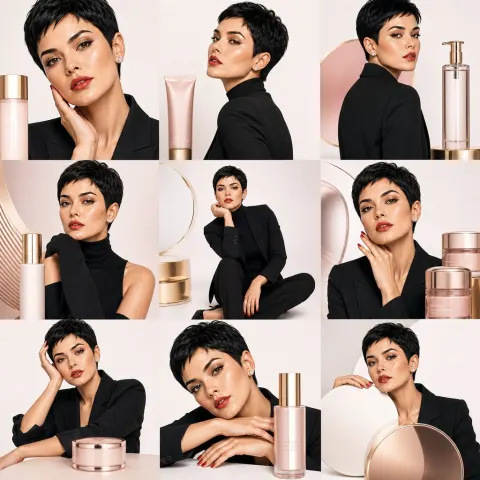 Luxury Skincare Grid Editorial