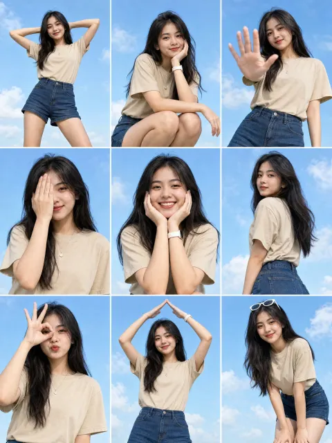 Nine Portrait Poses for Sky Selfies