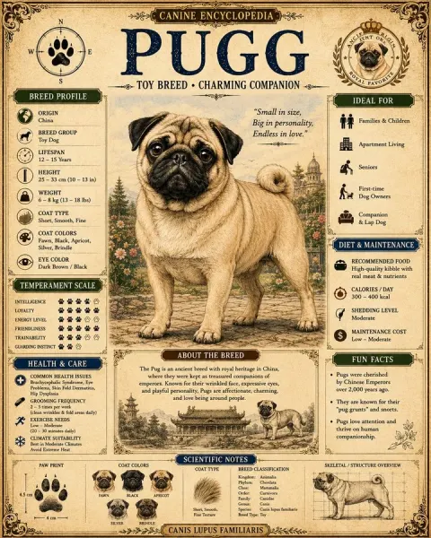 Vintage Dog Encyclopedia Poster