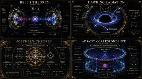 Advanced Physics Theorems Visualized