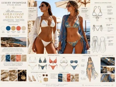 AI Lingerie Styling Board Design