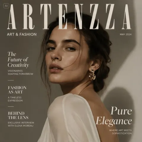 AI Magazine Futuristic Showcase
