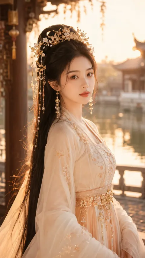 Golden Hour Xianxia Beauty