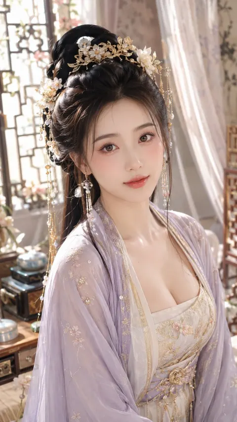 Noble Lady Cherry Glow Makeup Portrait
