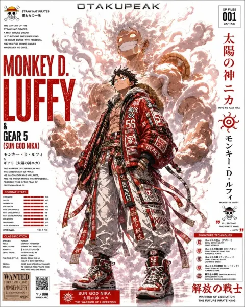 Anime Character Profile Poster
