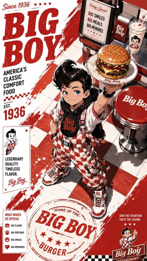 Anime Streetwear Mascot Poster Art