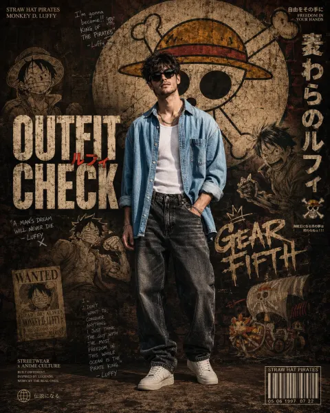 One Piece Streetwear Outfit Check