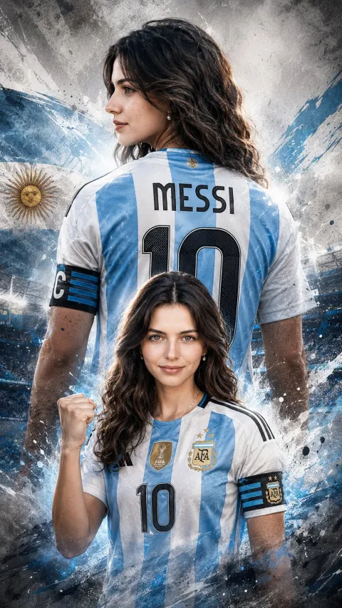 Messi 10 Dramatic Fan Poster