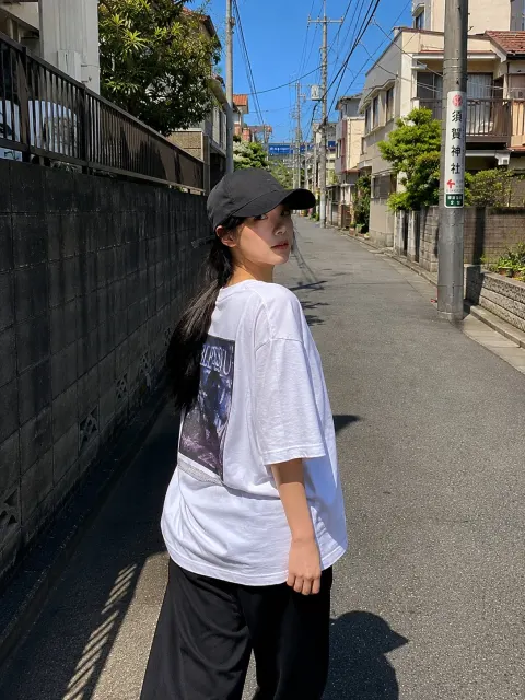 Red Jacket Girl Street Snap