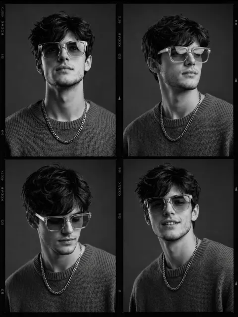 Black White Fashion Audition Grid