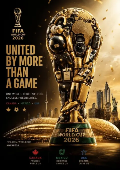 Luxury World Cup Trophy Poster