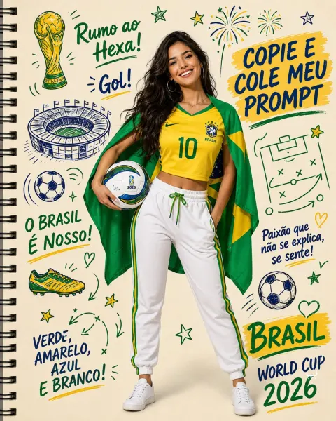 Brazil 2026 World Cup Poster