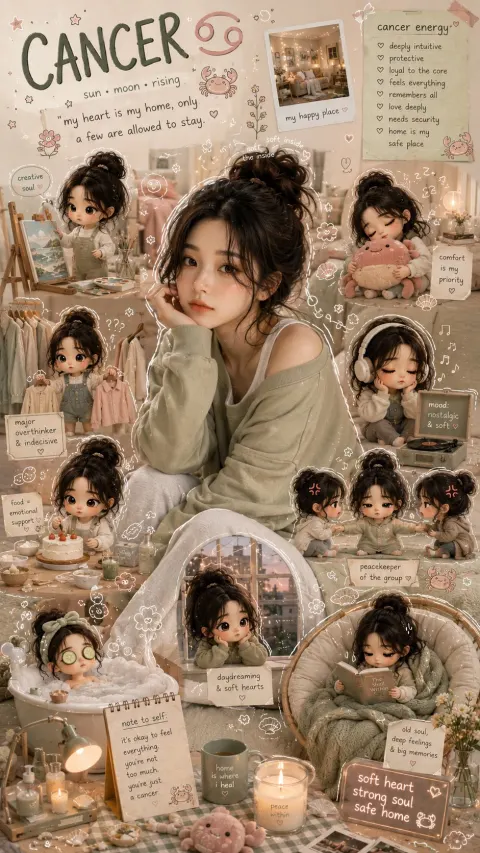 Dreamy Cancer Zodiac Poster