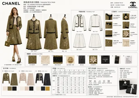 Chanel Haute Couture Tech Pack Blueprint