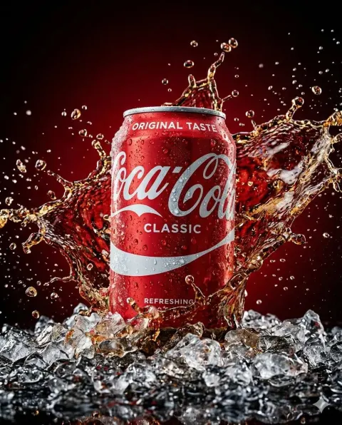 Chilled Coca-Cola Splash Ad