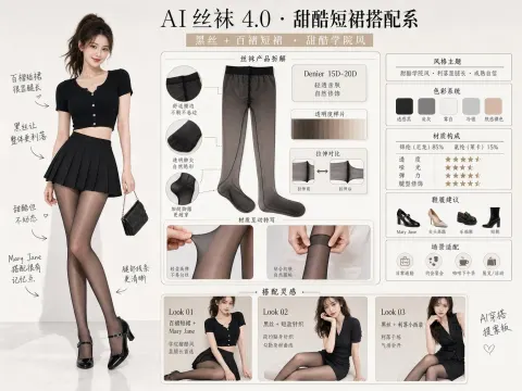 Chic Skirt & Stockings Lookbook