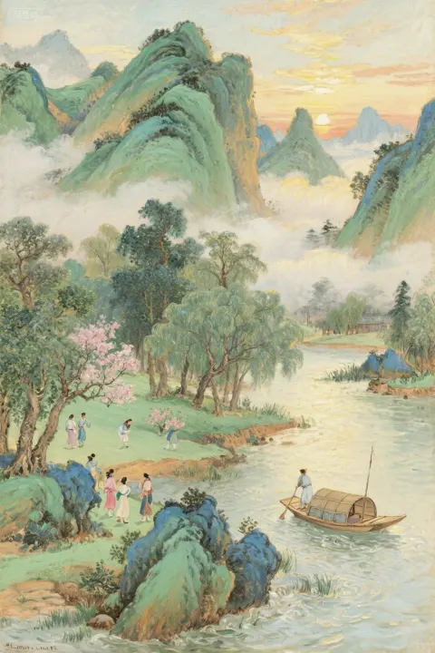 Ancient Painting Reimagined as Cinematic Reality