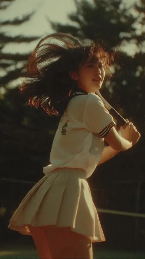 Tennis Girl Cinematic Swing