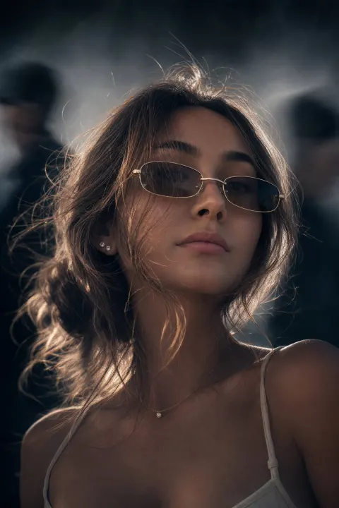 Cinematic Cold Fashion Portrait