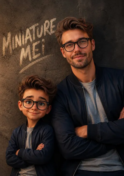 Cinematic Miniature Boy Portrait