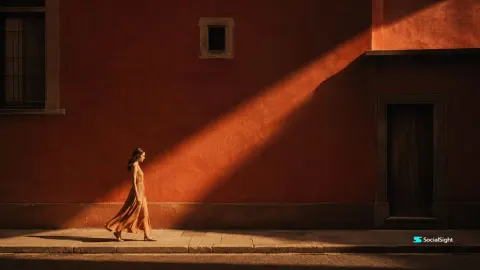 Golden Hour Terracotta Stroll
