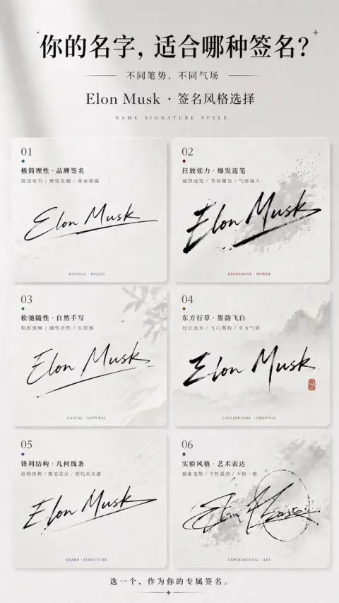 Signature Style Poster Generator