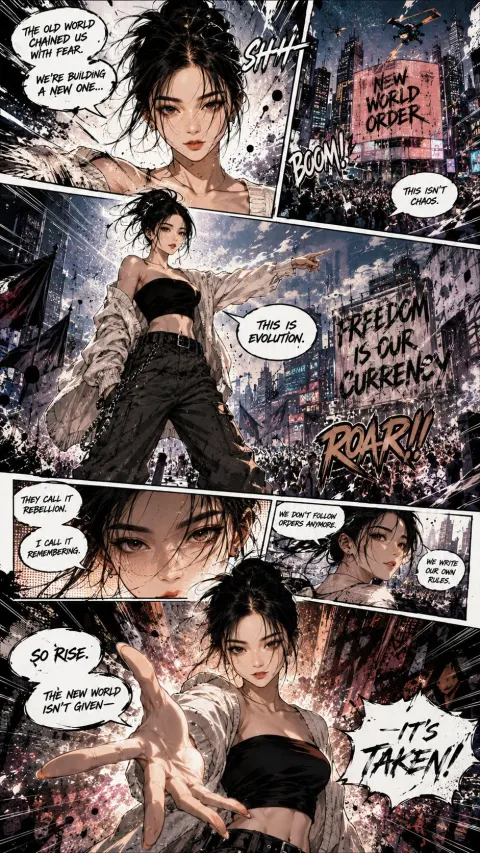 Cinematic Manga Panel Masterpiece