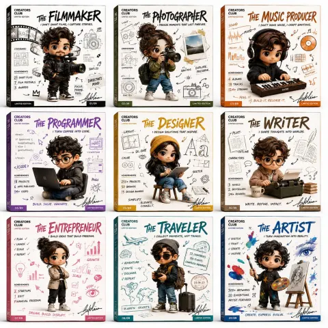 Creative Masters Collectible Cards