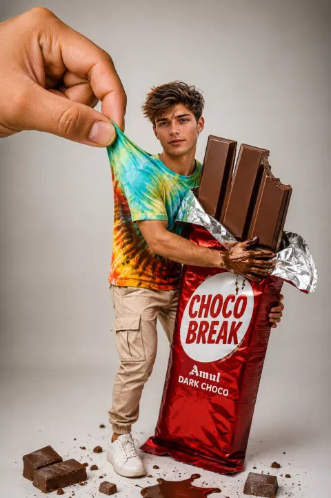 Giant Chocolate Illusion Ad